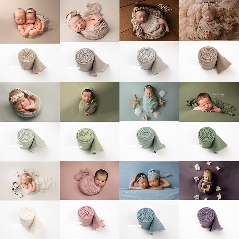 32x170cm macio estiramento embrulho fotografia recém-nascido prop cobertor de lã swaddle para o bebê foto prop infantil estúdio sessão acessórios