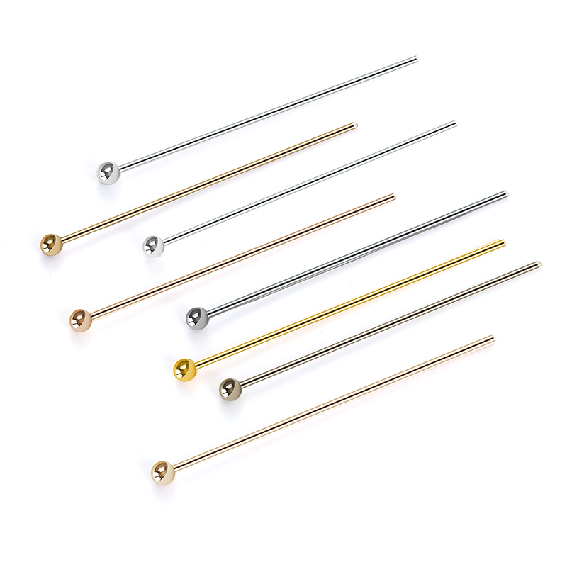 200 teile/los 20 25mm Kupfer Ball Kopf Pins Handmade Für DIY Schmuck Machen Erkenntnisse Liefert Zubehör 7 Farben