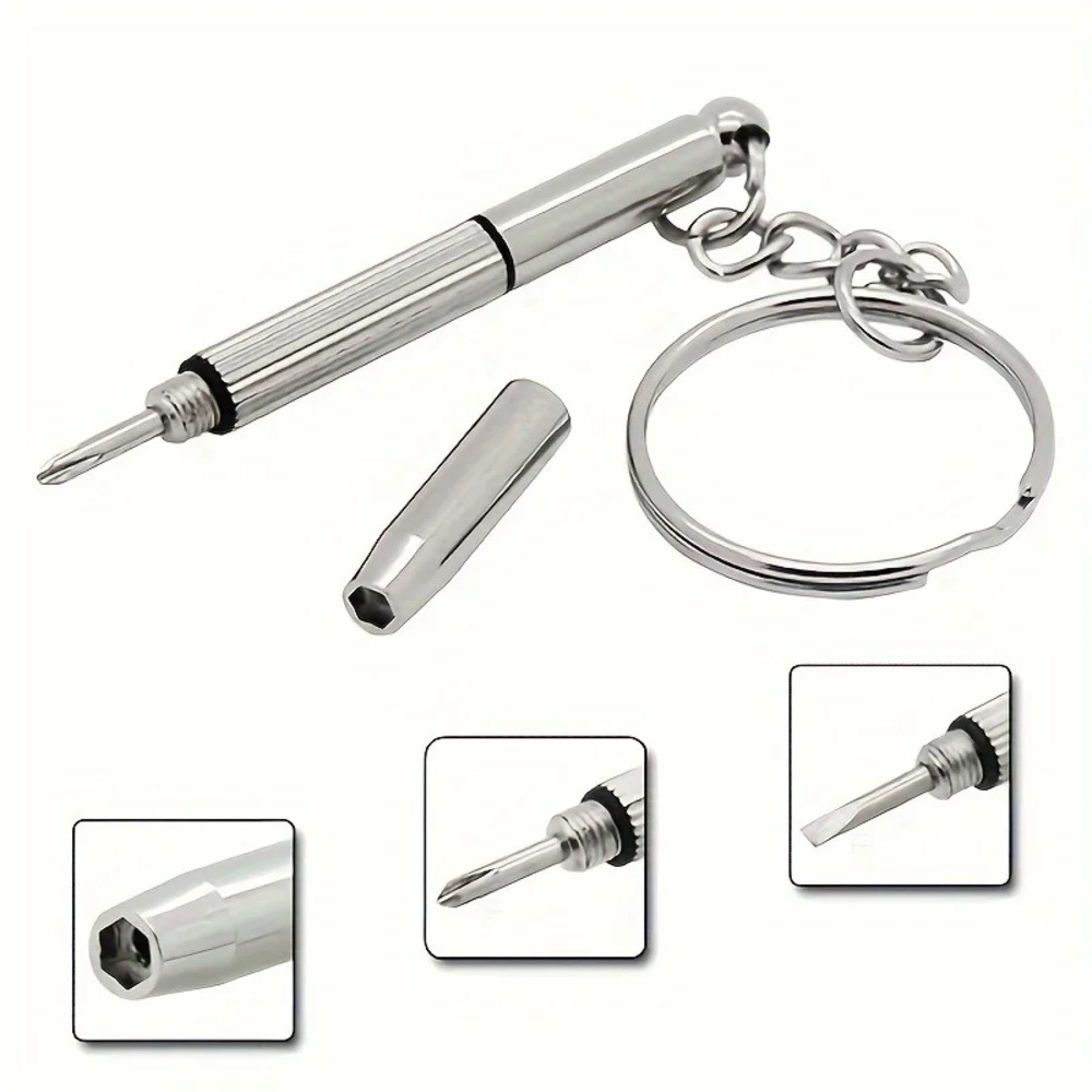 #2025 1 Mini Hand Glasses Screwdrivers 10-in-1 Spectacle Repair Kits Multifunction Sunglass Watch Glasses Screwdriver Set with