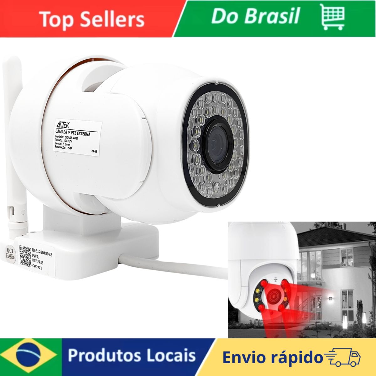 Icsee IP Camera resistenza all'acqua Wifi HD risoluzione 2 antenne