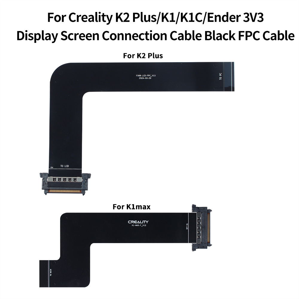 Câble ruban FPC pour écran d'affichage Creality K1 Max K2 Plus, avec Interface, pièces de rechange pour Creality K1 MAX K2 Plus