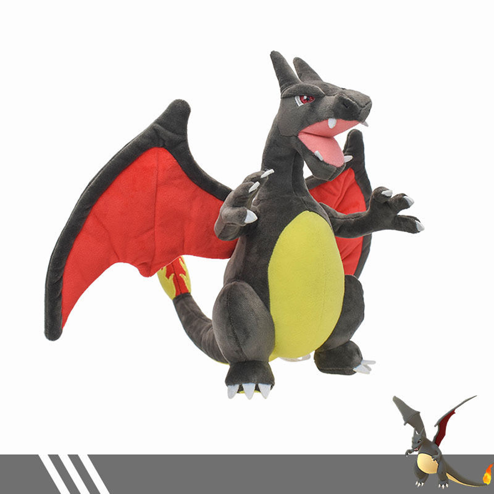 Jouet en peluche dinosaure brillant anti-feu, poupée en peluche de 32cm, cadeau de dessin animé à collectionner pour garçons et filles, gris