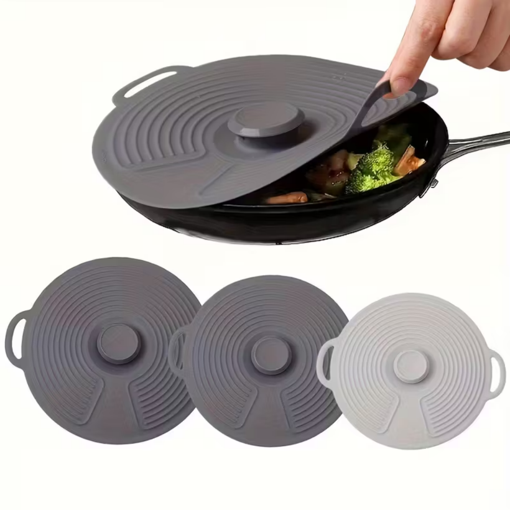 Cuenco de silicona LIDS, LIDS contra salpicaduras de microondas, LIDS reutilizables resistentes al calor, apto para tazones, platos, POTES, sartenes, estufas, ove