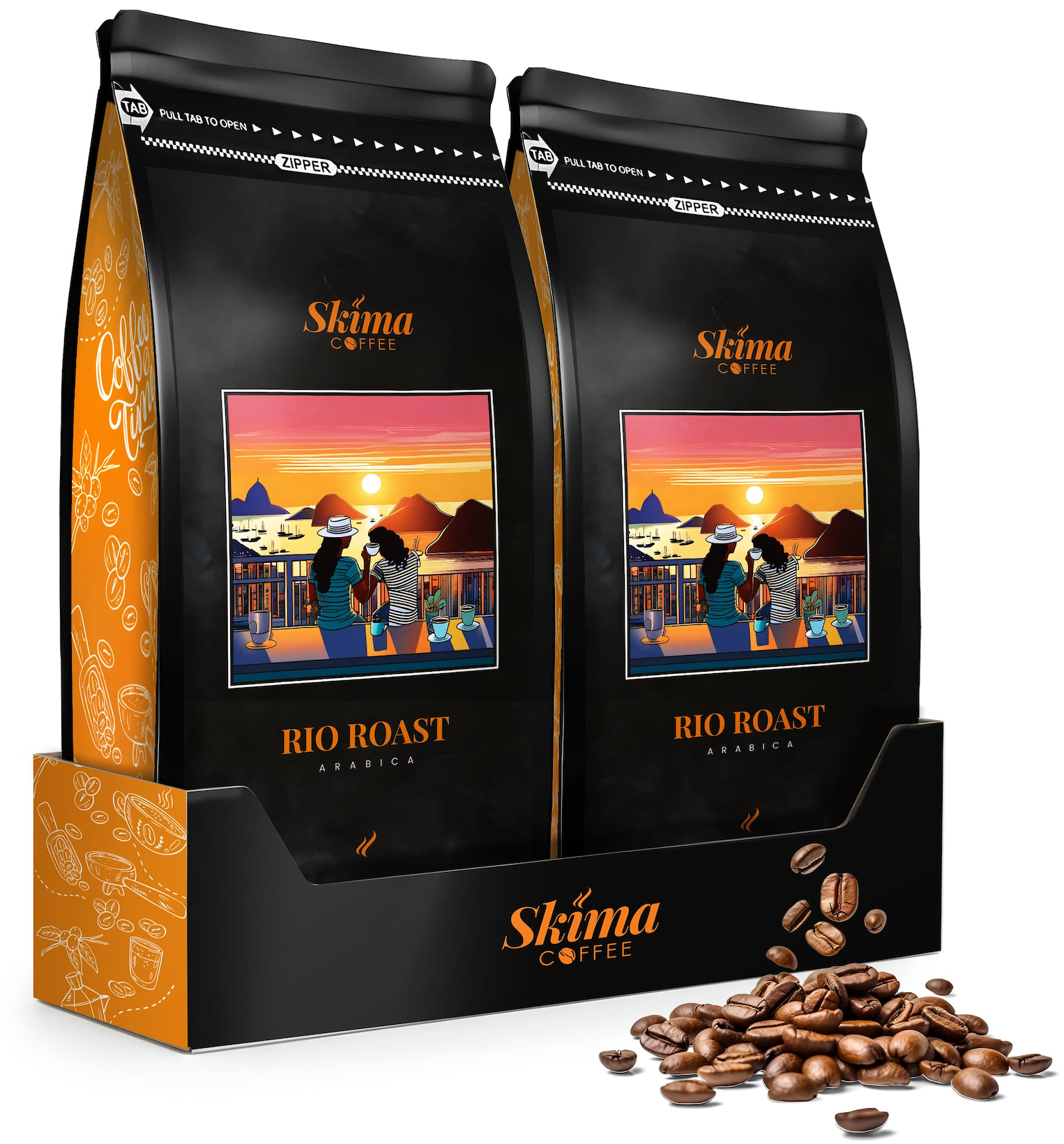 2x1kg RIO ROAST Kaffeebohnen (Sonderedition) – frisch für Ihre Espressomaschine + KOSTENLOSES Geschenk