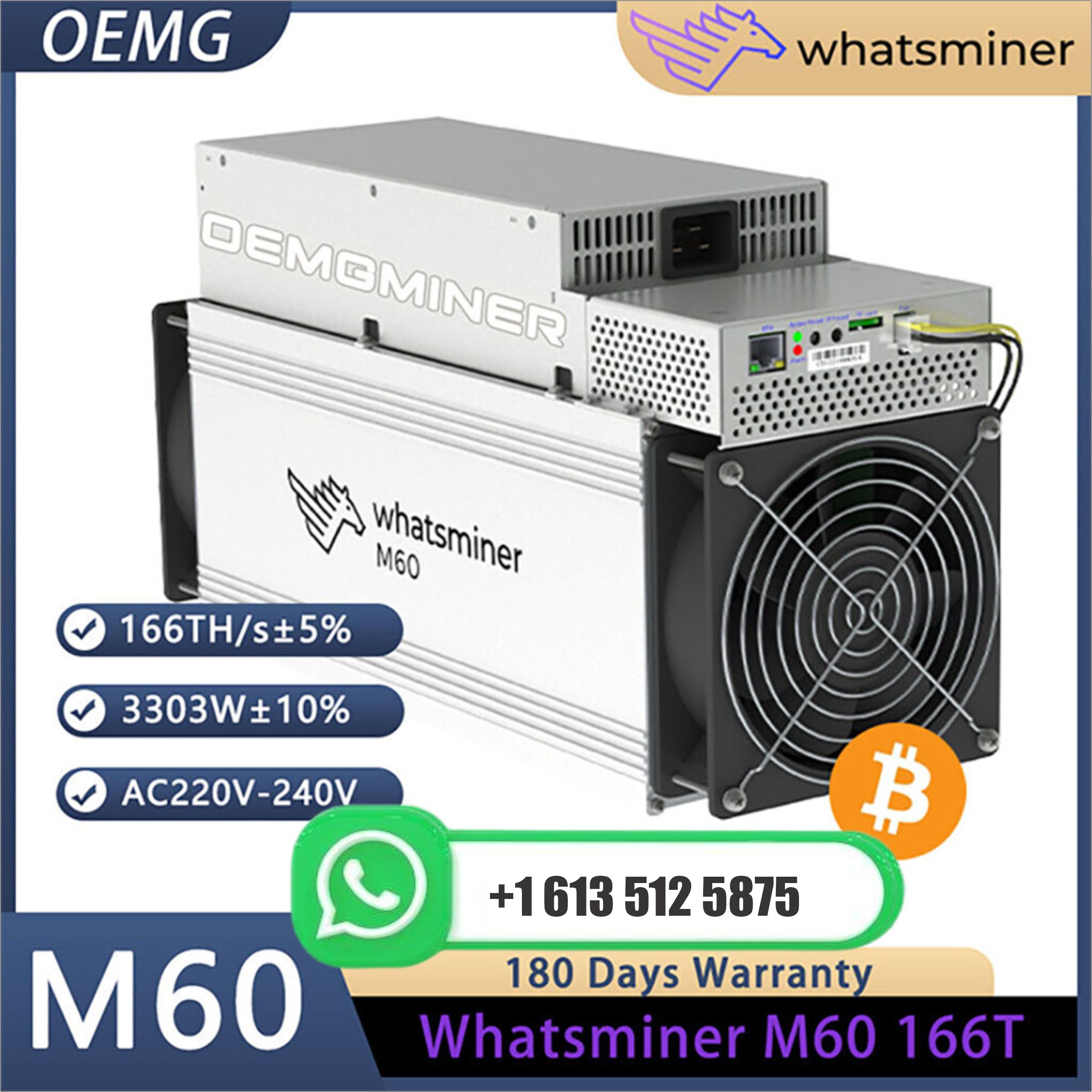 Oferta Imperdível JY: Compre 2 e Ganhe 1 Grátis! Novo Whatsminer M60S+ 200T 3400W – BTC/BSV/BCH – Entrada 220V~240V |   Mineração Sem Fim
