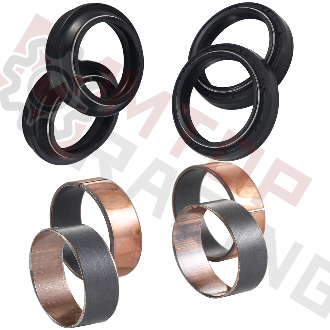 4FM-23125-40-00 4EB-23144-00-00 Fork Oil Seal Dust Seal Bushing Set For Yamaha XJ600N Diversion 1998-2002 YP400G Majes 2008-2011