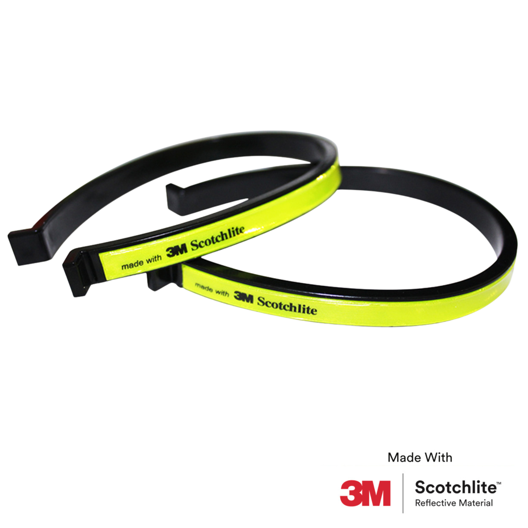 Clips réfléchissants pour pantalon Salzmann |   Lot de 2 bandes de signalisation haute visibilité pour les jambes |   Pour le cyclisme et les trajets quotidiens |   Fabriqué avec du Scotchlite 3M