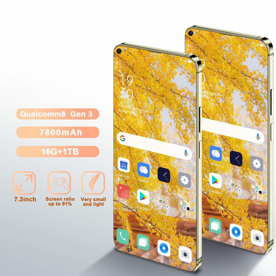 Telefones s26 originais ultra 7.3 tela hd snapdragon 8gen3 22g + 2t 5g dual sim celulares android desbloqueado 78mp + 108mp 7800mah móvel