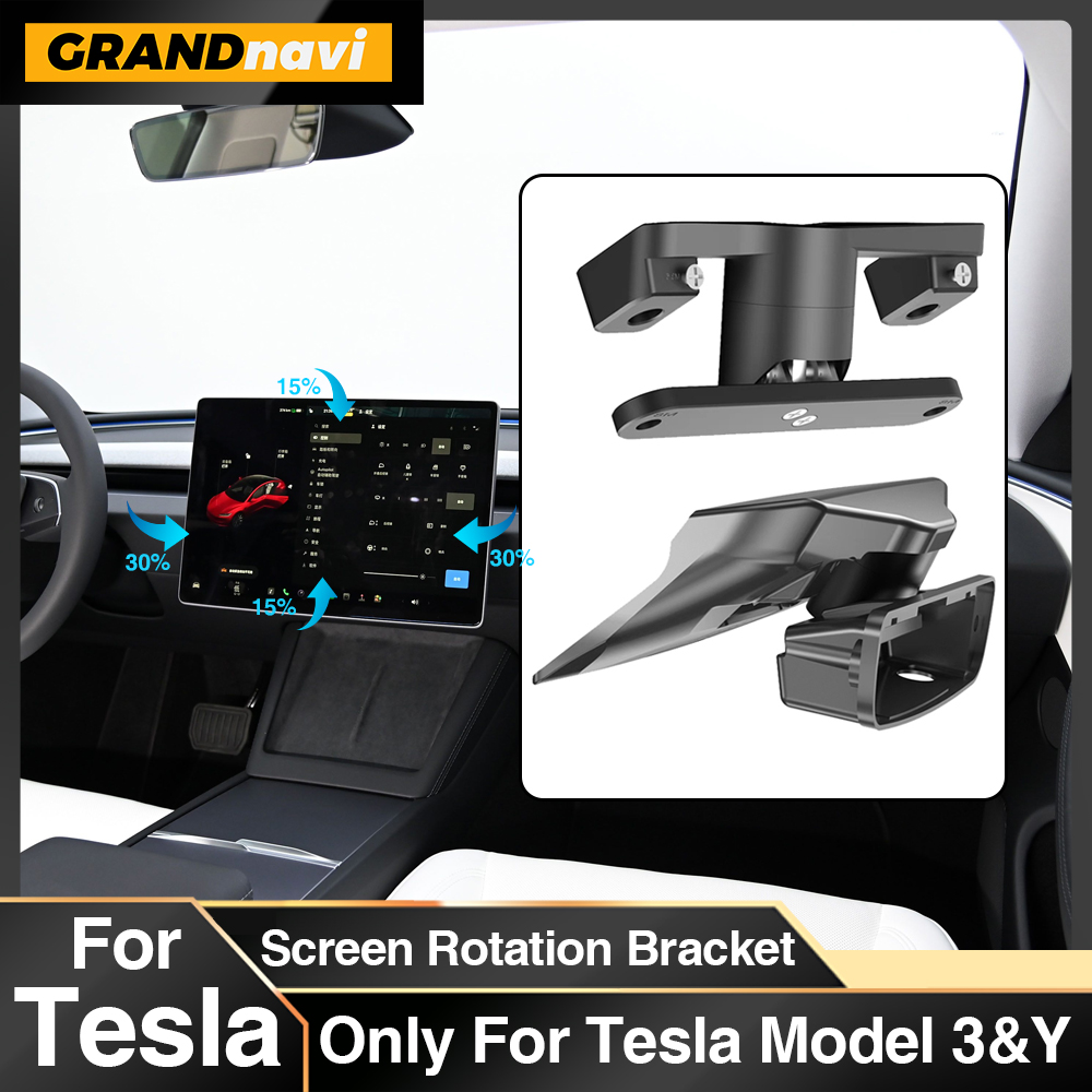GrandNaviหน้าจอหมุนสําหรับTesla 2017-2023 รุ่น 3 2019-2024 รุ่นYสําหรับ 2024 รุ่น 3 HighlandหมุนGPS