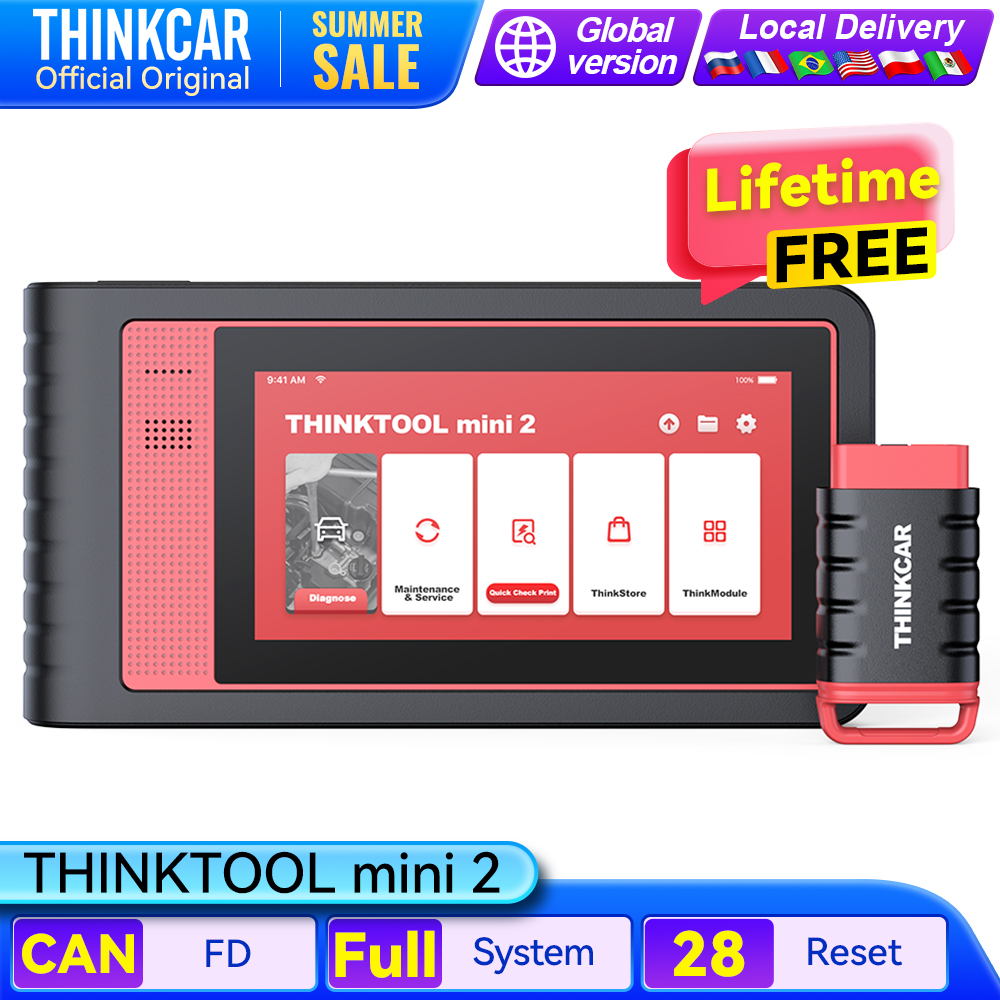 THINKCAR THINKTOOL MINI Professional Auto OBD2 Scanner sistema completo codice trasparente leggi 28 Reset strumento diagnostico per Auto gratuito a vita
