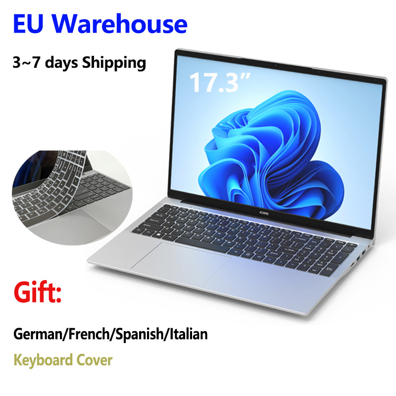 Blossom 6500Y Nowy laptop 17,3 cala 16 GB RAM 512 GB SSD Intel N5095 Przenośny notebook Lekka klawiatura Windows 11 Pro