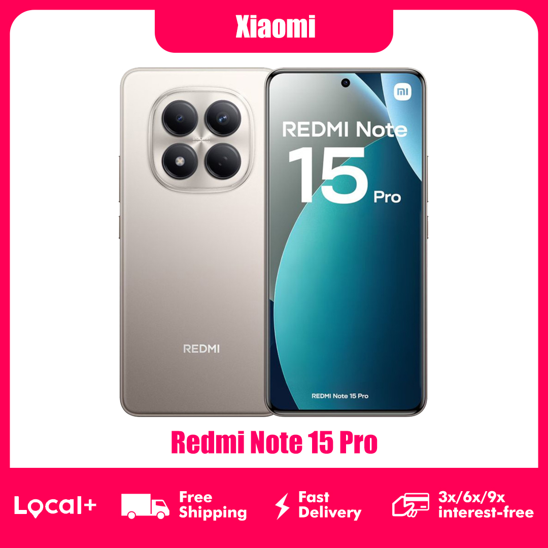 Xiaomi Redmi Note 15 Pro 4G 8GB 256GB 12GB 512GB 6,77-calowy wyświetlacz AMOLED MTK Helio G200-Ultra Aparat 200MP Bateria 6500mAh