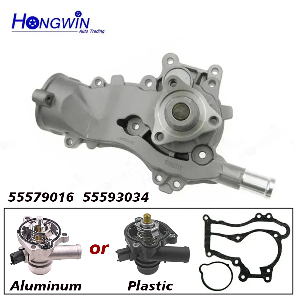 25193407 25192709 55579016 55561623 55593034 Water Pump &Thermostat For Buick Encore Sonic Cruze Limited 1.4L 2011-2016 I4 Turbo