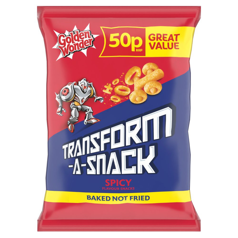 Golden Wonder Transform-A-Snack Spicy Flavour Pack of 30 x 27gm