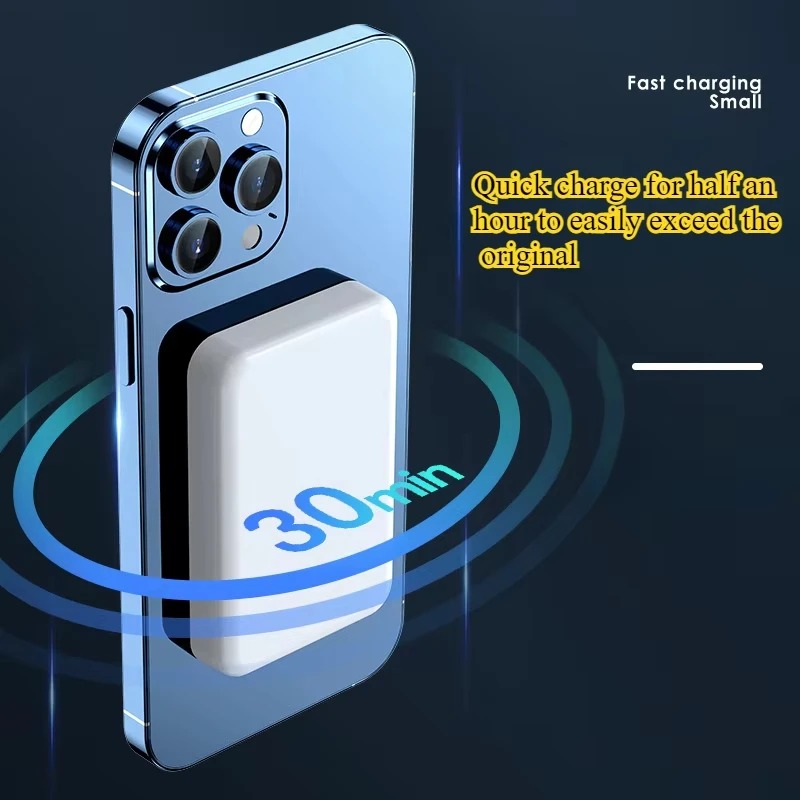 Batería Externa Magnética Inalámbrica de 20W y 10000mAh, Carga Rápida Compatible con MagSafe, Cargador Portátil Magnético para iPhone 15 Pro Max, iPhone 16 Pro, para Viajes, Uso Diario en Casa y al Aire Libre, Cargador Móvil, Nuevo en el Reino Unido