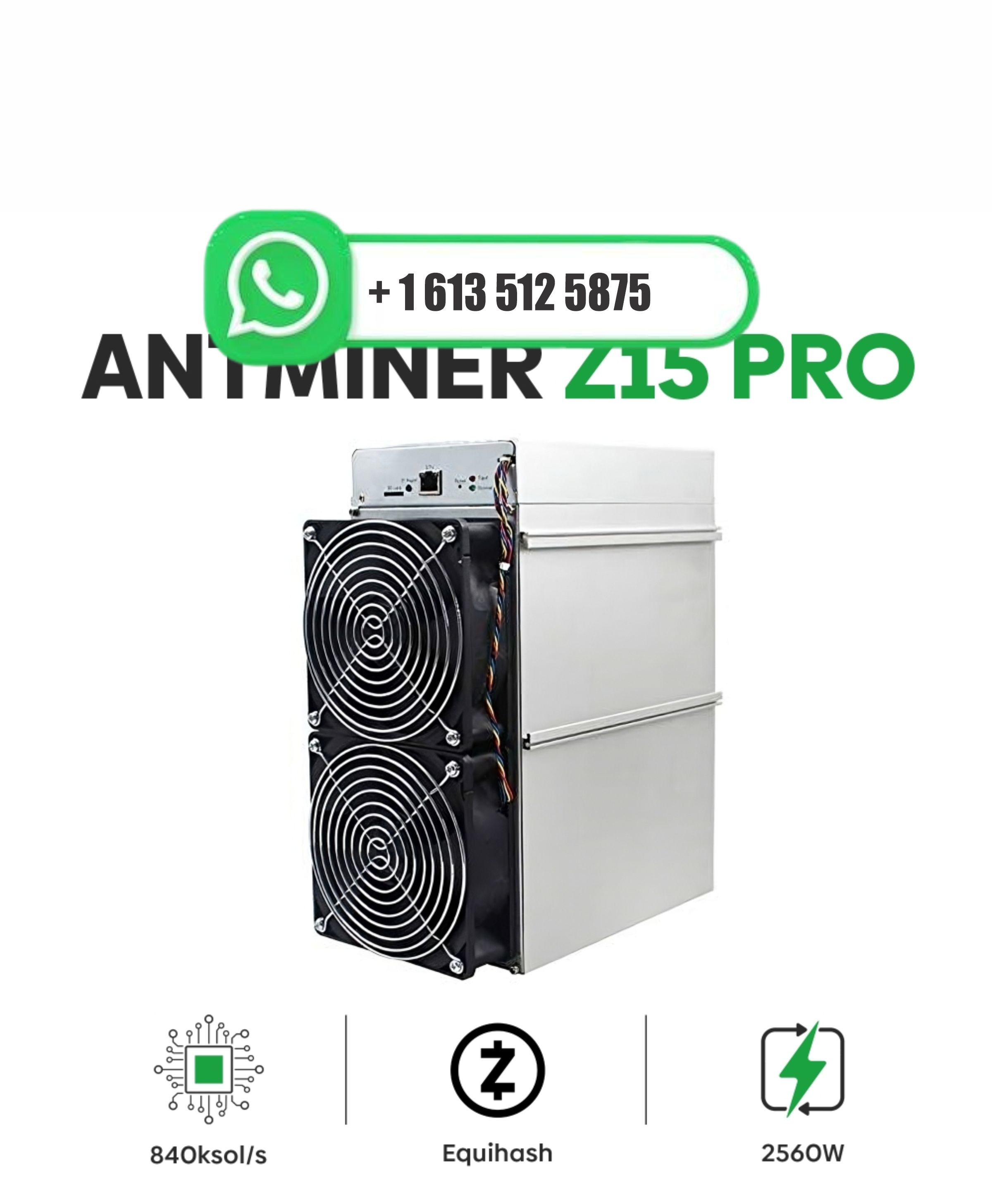 JY Nova Edição Compre 2 Leve 1 Grátis NOVO Bitmain Antminer Z15 Pro 860KSol/s com Fonte de Alimentação, Oferta por Tempo Limitado