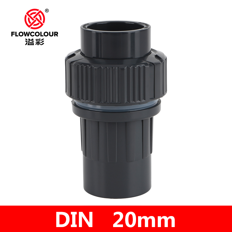 Flowcolour 40mm UPVC Quick  Connector Bulkhead Home Garden Drip Irrigation Fittings Water Fish Tank Joint
