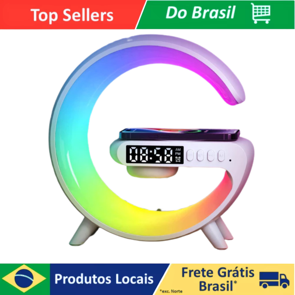 G-speaker Smart - Radio fm-bluetooth-luminΓ ria Bluetooth Inteligente Estilo Quente RGB Luz