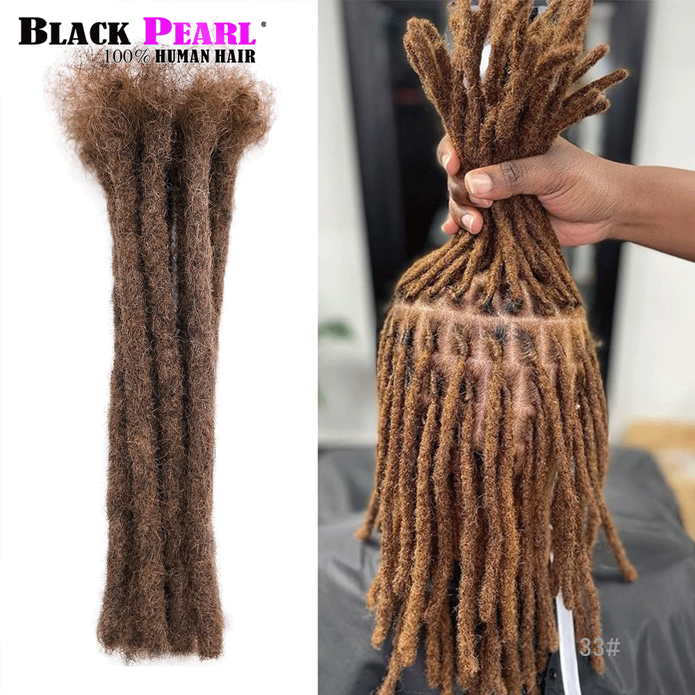 1b/vermelho extensões de dreadlocks de cabelo humano dreadlocks loc extensões kinky em linha reta 100% extensões de dreadlocks de cabelo humano
