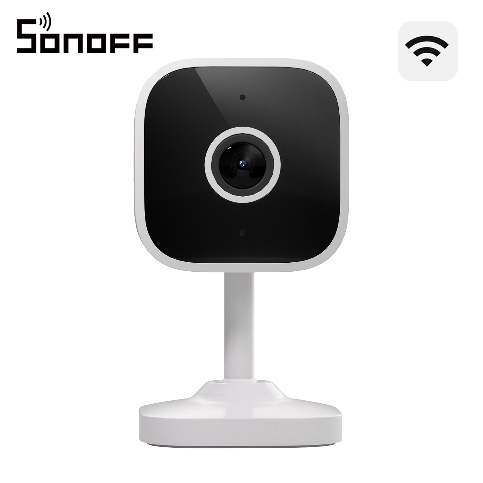 SONOFF CAM-S2 1080P HD WLAN-Kamera für Haus-Sicherheit, Bewegungserkennung mit Alarm, Echtzeit-Interaktion, Zwei-Wege-Audio, kompatibel mit Alexa und Google Home