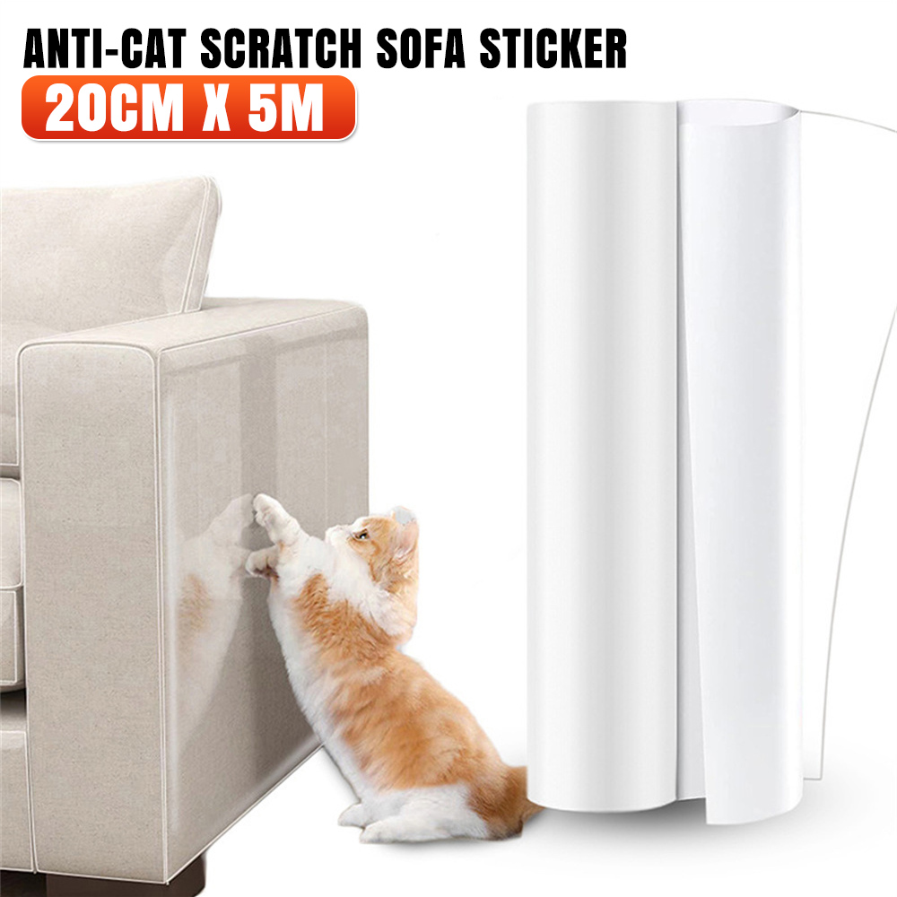 Protector grande para arañazos de gato, Protector para muebles, sofá, paredes, mascotas, 1 rollo