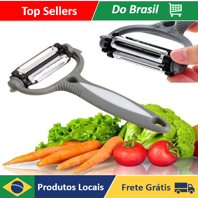 Descascador Multifuncional 3 Em 1 Lâminas Inox