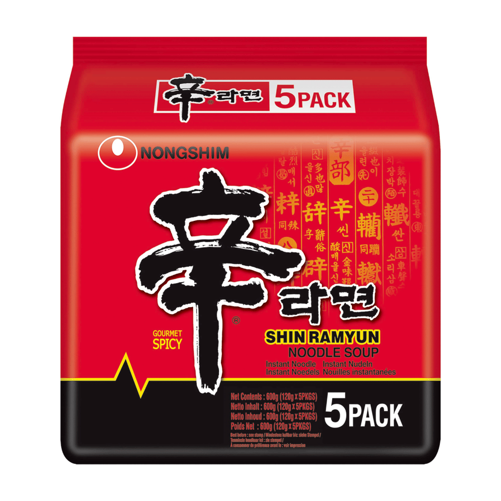 NongShim Shin Ramyun Noodle Soup Gourmet Spicy Pack of 40 x 120g