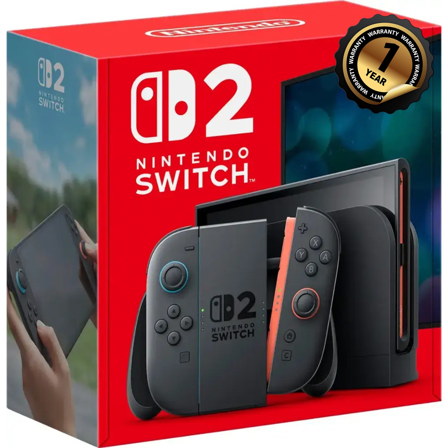 Nintendo Switch 2 Console-Hong Kong Version (HK Charger with HK to US Plug Adapter), with Switch 2 Micro SD Card-HK Version