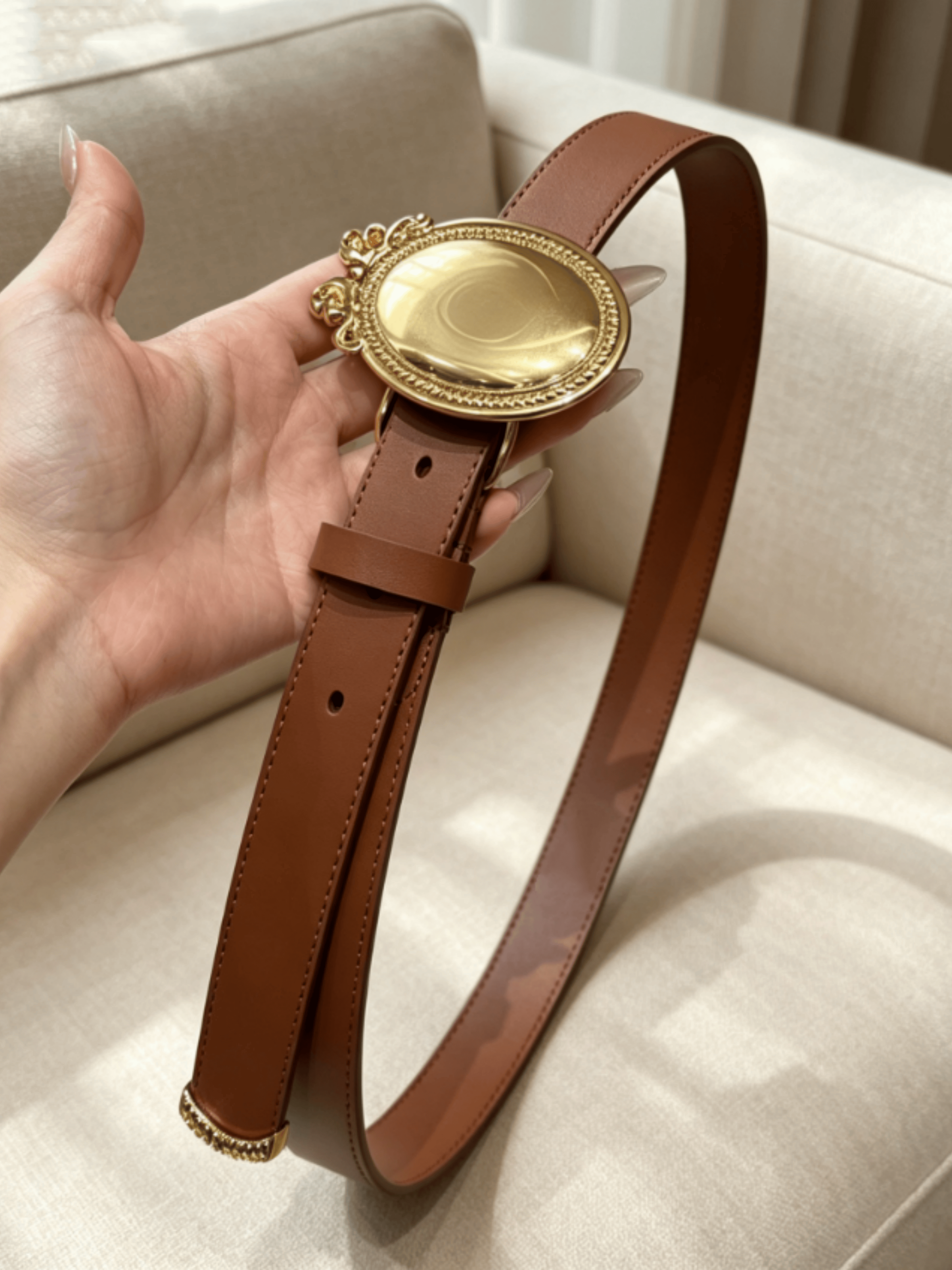 2026 Damesriem Mode Nieuwe Retro Klassieke Eenvoudige Veelzijdige Duurzame Damesriem Breedte: 2,5 cm