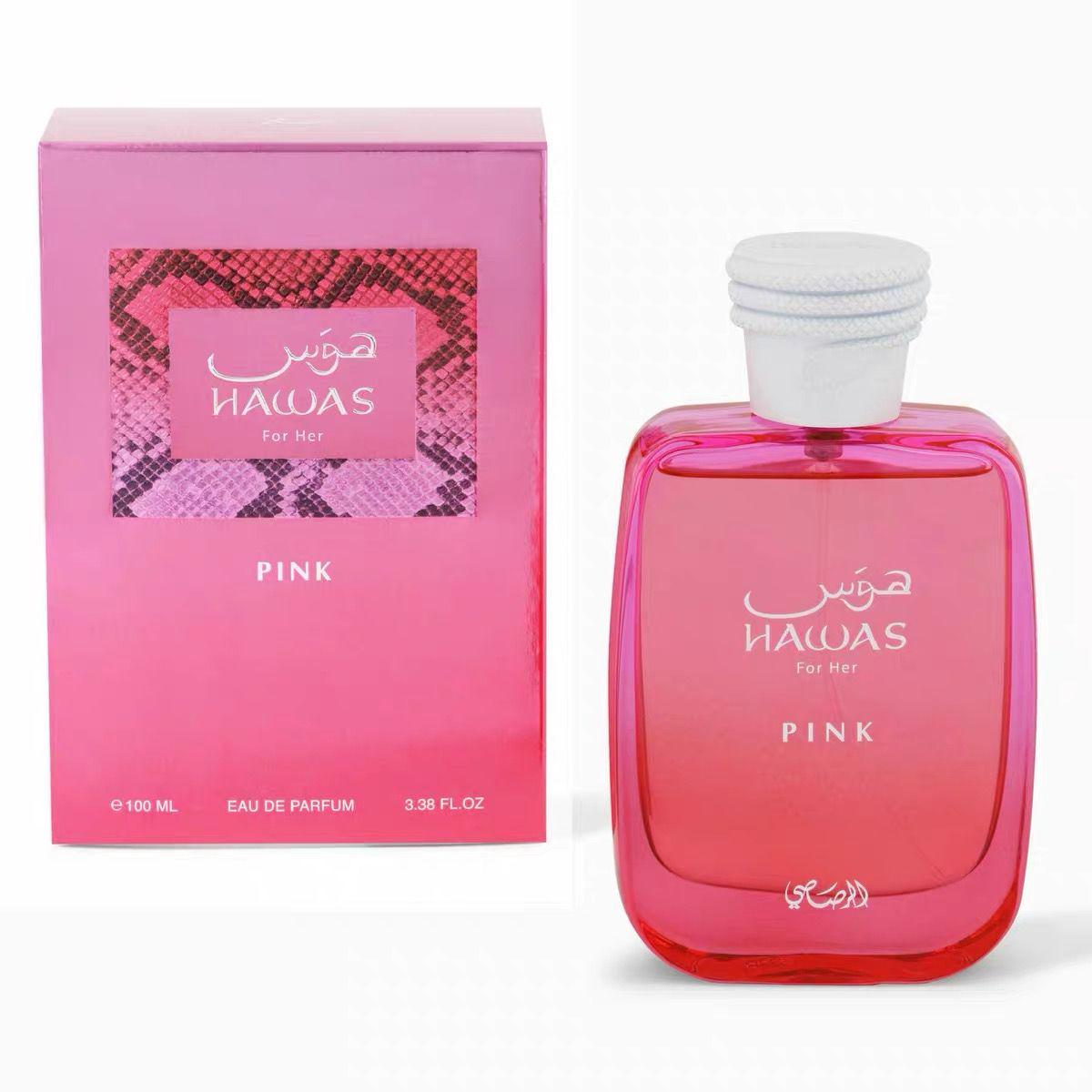 Hawas For Her Pink Eau de Parfum 100ml 3.38fl.oz Vrouwelijke Bloemige Fruitige Langdurige Geur
