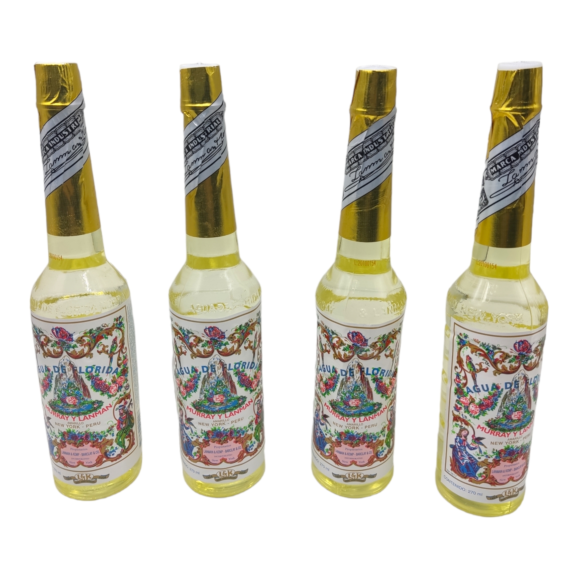 Woda kwitnąca 270 ml (żółta) 4 sztuki Oryginalna 100% z Peru. Murray & Lanman - Cologne - Aromaterapia - Balanser Energii - Rytuały Doręczane w Peninsuli w 5 Dni