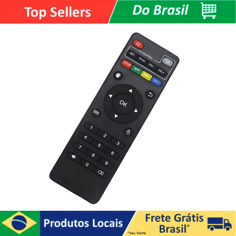 Controle Remoto Tv Box Universal 4k Mx9 Tx3 Tx9 Tx2 Mxq Pro 4k