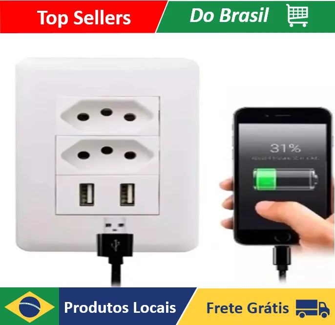 Socket Wall Inputs Usb Charger Universal Device