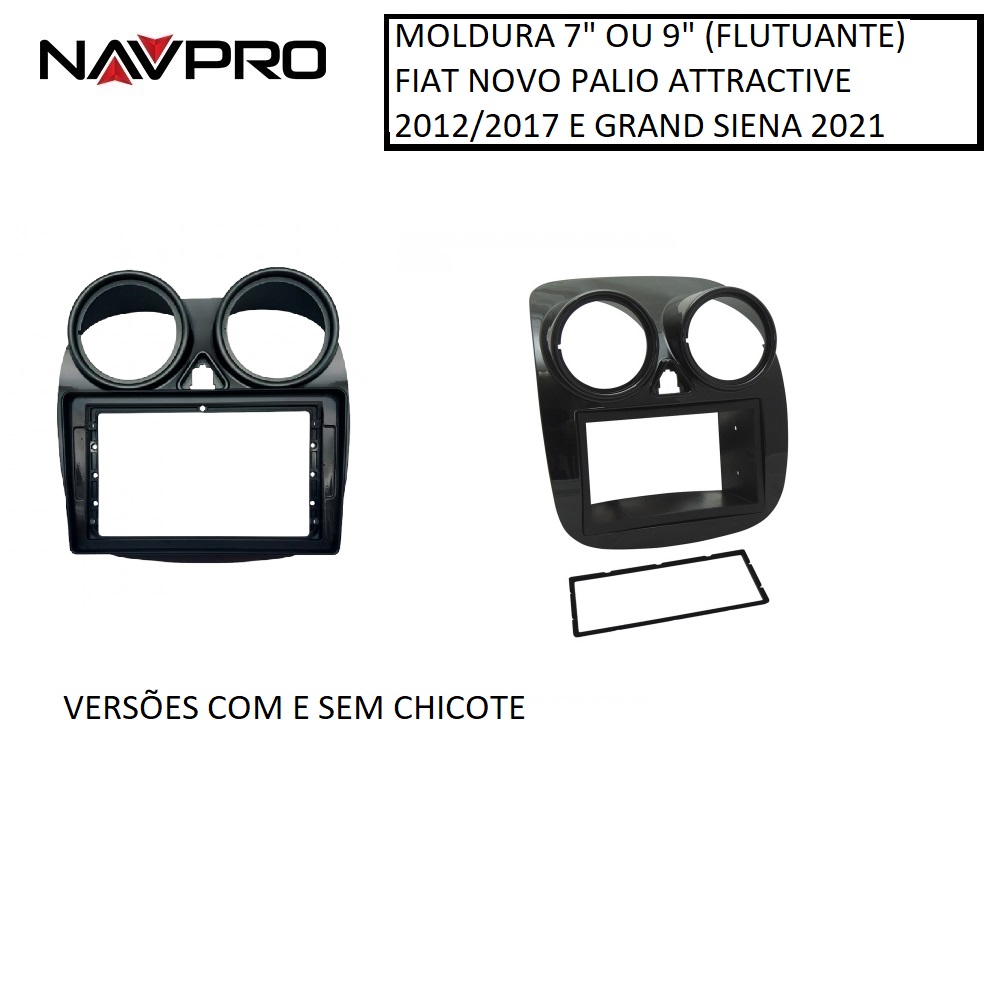 Для FIAT PALIO откровенная рамка от 12 до 17 GRAN SIENA 21/Fascia для установки в мультимедийный центр NAVPRO 7 или 9 дюймов