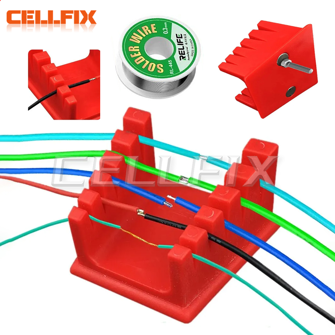Pince de table de soudage pour optique et fil fin, support de câble, fixation de fil ABS, outil de réparation de soudure, support rapide, partenaires