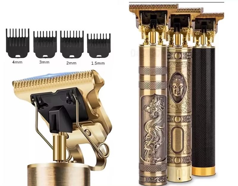 Máquina de cortar cabelo para barba masculina aparador professional barbe ador acaba mento sem fio portátil