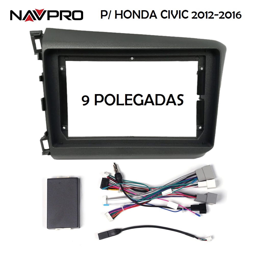 Voor Honda Civic G9 2012 2016 9 Inch Frame En Verbindingskabels Voor Multimedia Center Installatie 9 "Navpro Caska