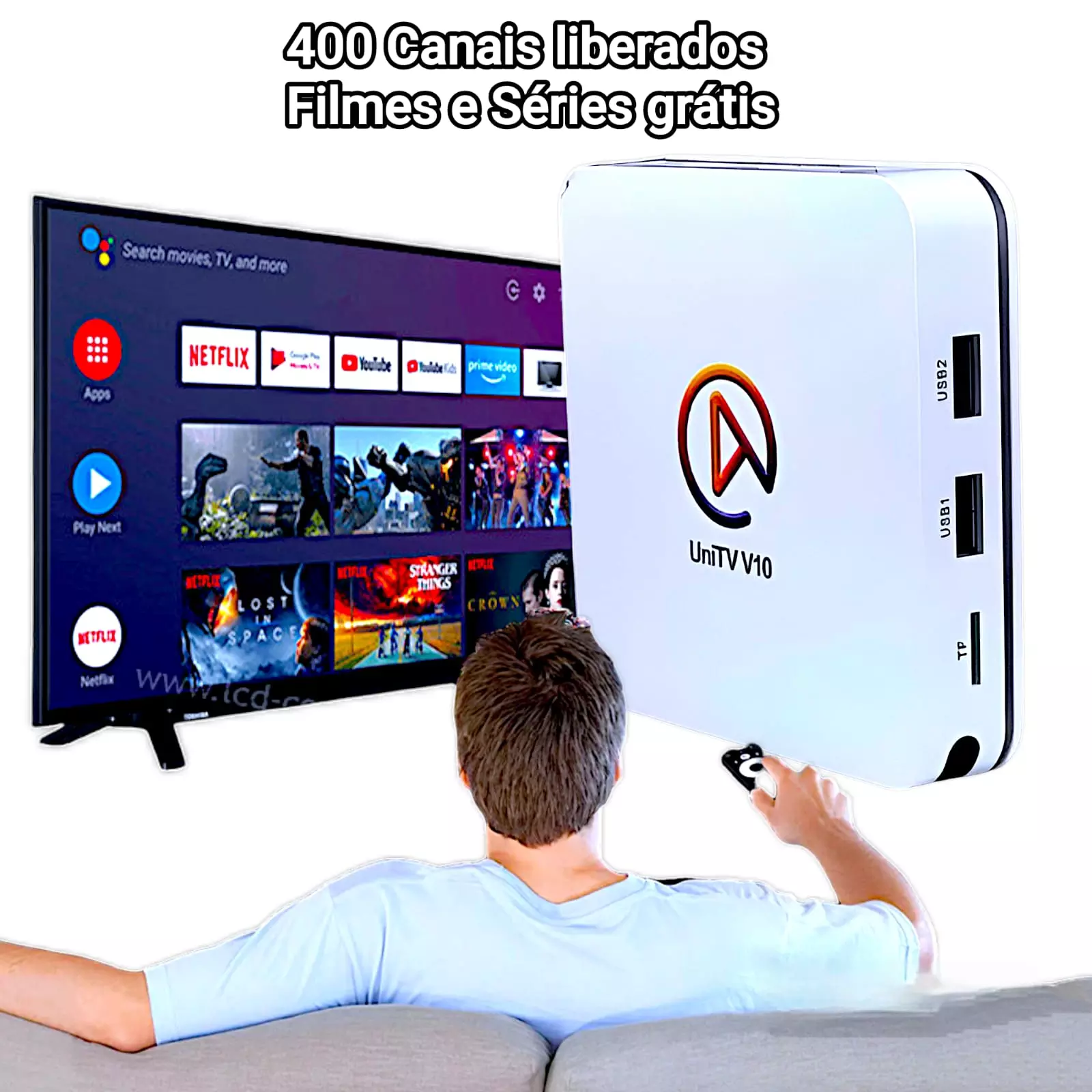 Receptor Box UniTV Original V10 Pronta Entrega