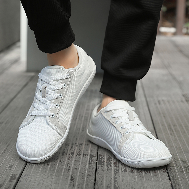 Barfuß-Wanderschuhe für Herren, atmungsaktiv, einfach und bequem, breite Parkerbarefoot Box-Paar-Sneaker mit breiter Zehenpartie