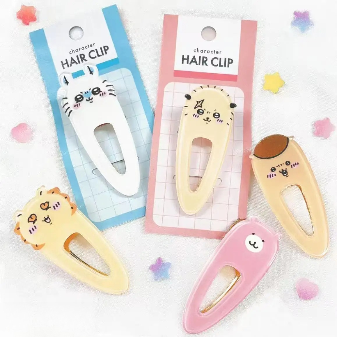 Jepit Rambut Karakter Chiikawas Kawaii, Jepit Rambut Akrilik Bentuk Bebek Lucu, Aksesoris Rambut Anime Unik untuk Penggunaan Sehari-hari