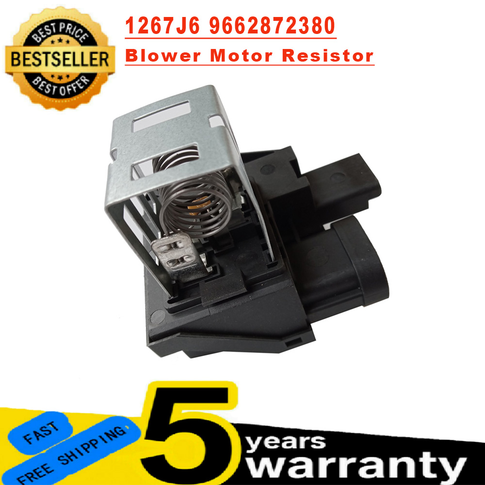 1267J6 98372A01 9827870080   Para Peugeot 207 208 407 508 Citroen C2 C3 DS3 resistencia de relé de Motor de ventilador de radiador