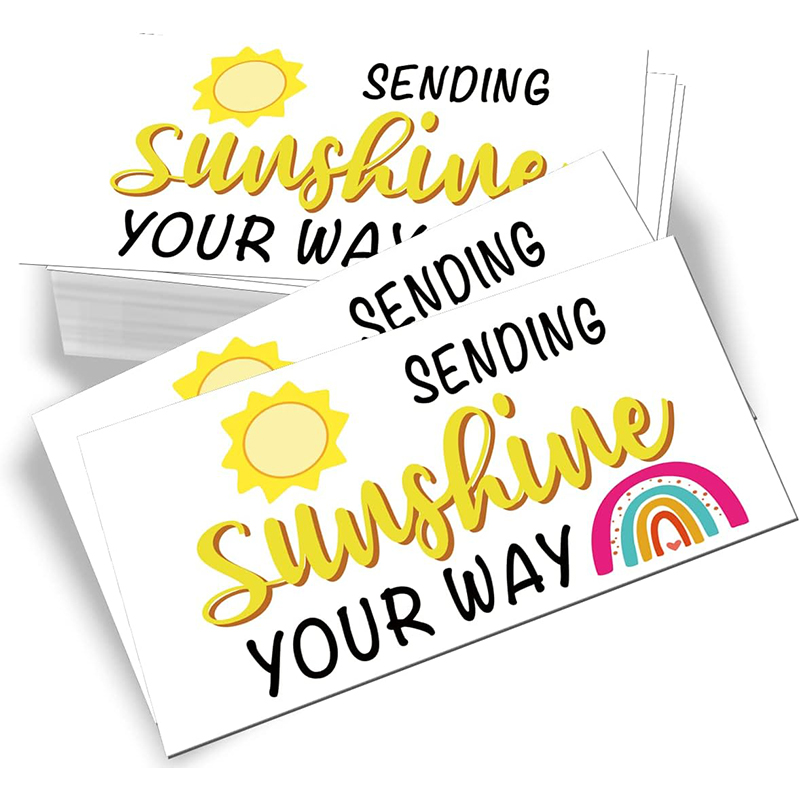 Tarjetas de Felicitación de compras para pequeños propietarios de negocios, tarjetas de agradecimiento de corazón, 50 piezas, envío de Sunshine Your Way