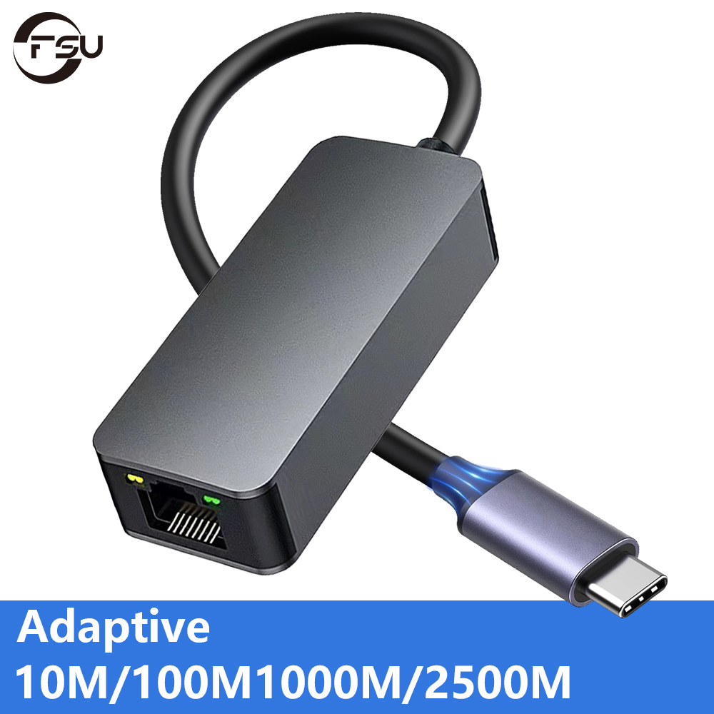 FSU USB/USB C к RJ45 2,5G Адаптивная 10 м/100 м/1000 м/2500 м USB/Type-C внешняя сетевая карта для ноутбука, планшетов, iPad