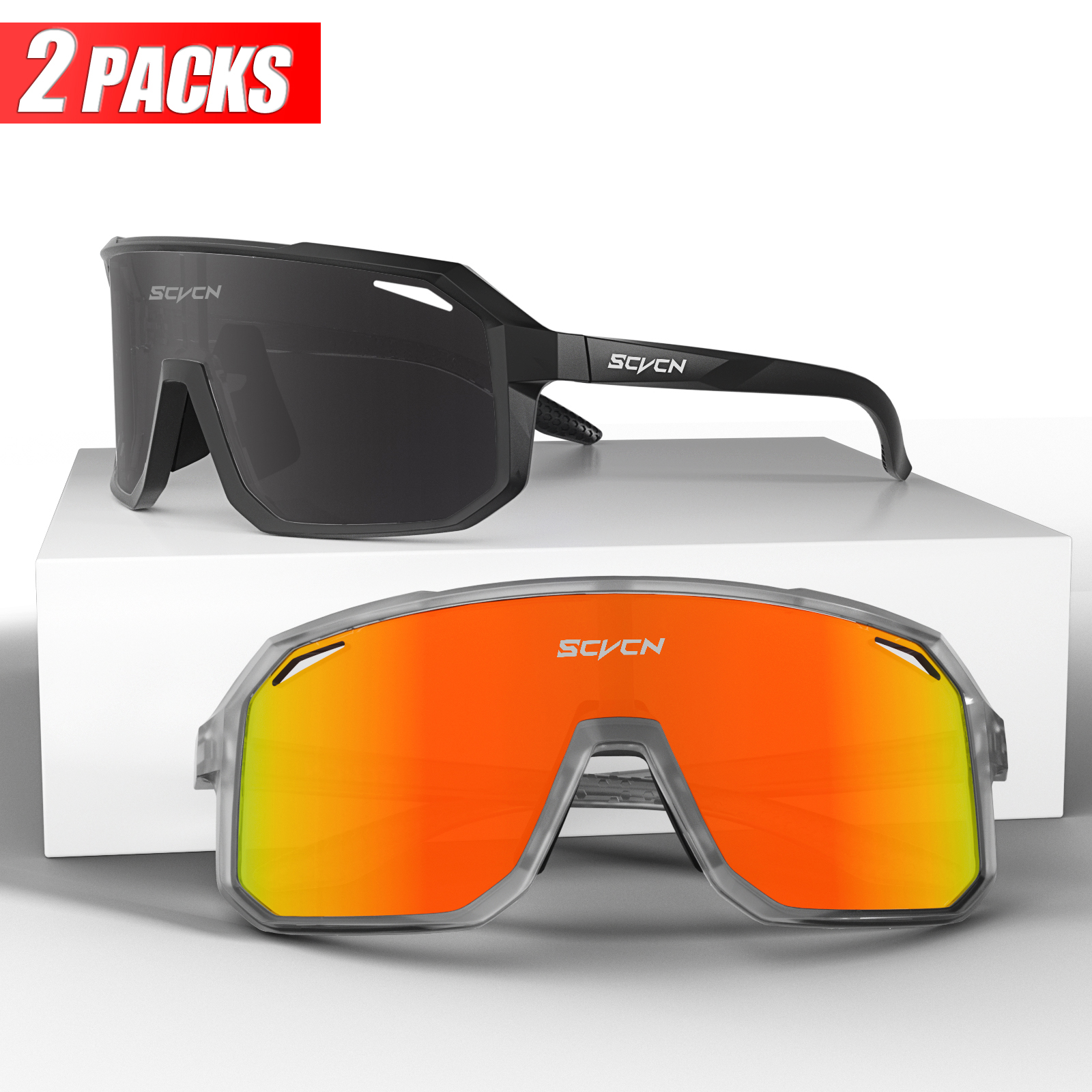 Scvcn esportes dos homens uv400 óculos de sol ciclismo runing ciclismo acampamento bicicleta óculos mtb ao ar livre bicicleta mulher caça