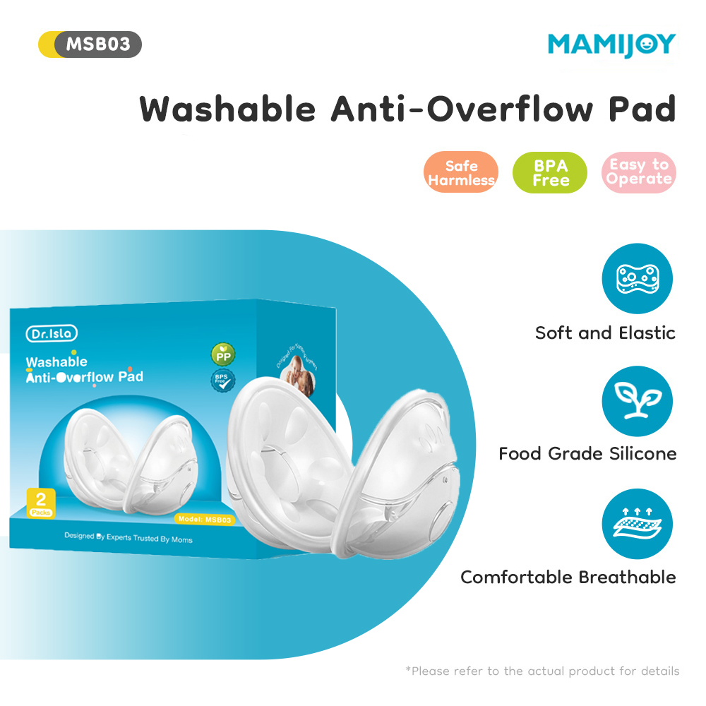 MAMIJOY 2 Pezzi Cuscinetti Anti-Trabocco Indossabili per Allattamento, Raccoglitore di Latte Materno in Silicone, Coppa per Raccolta Latte MSB03
