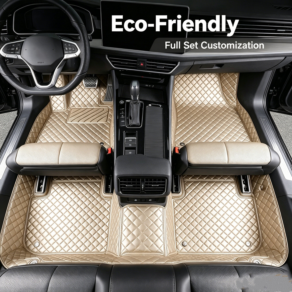 Tapis de sol de voiture sur mesure faciles à nettoyer pour Honda Acty HA8 0.7L 2009-actuel, 5 places, entièrement enveloppants, antidérapants, en cuir, doublures de pieds auto, ensemble de protection intérieur