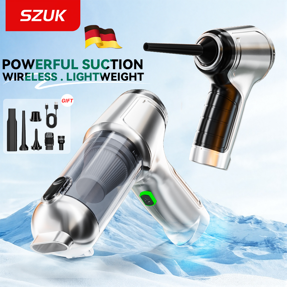 SZUK New Mini Car Vacuum Cleaner Powerful Cordless Wireless Cleaner Cleaning Machine HandHeld Portable Vacuum Cleaner for Car
