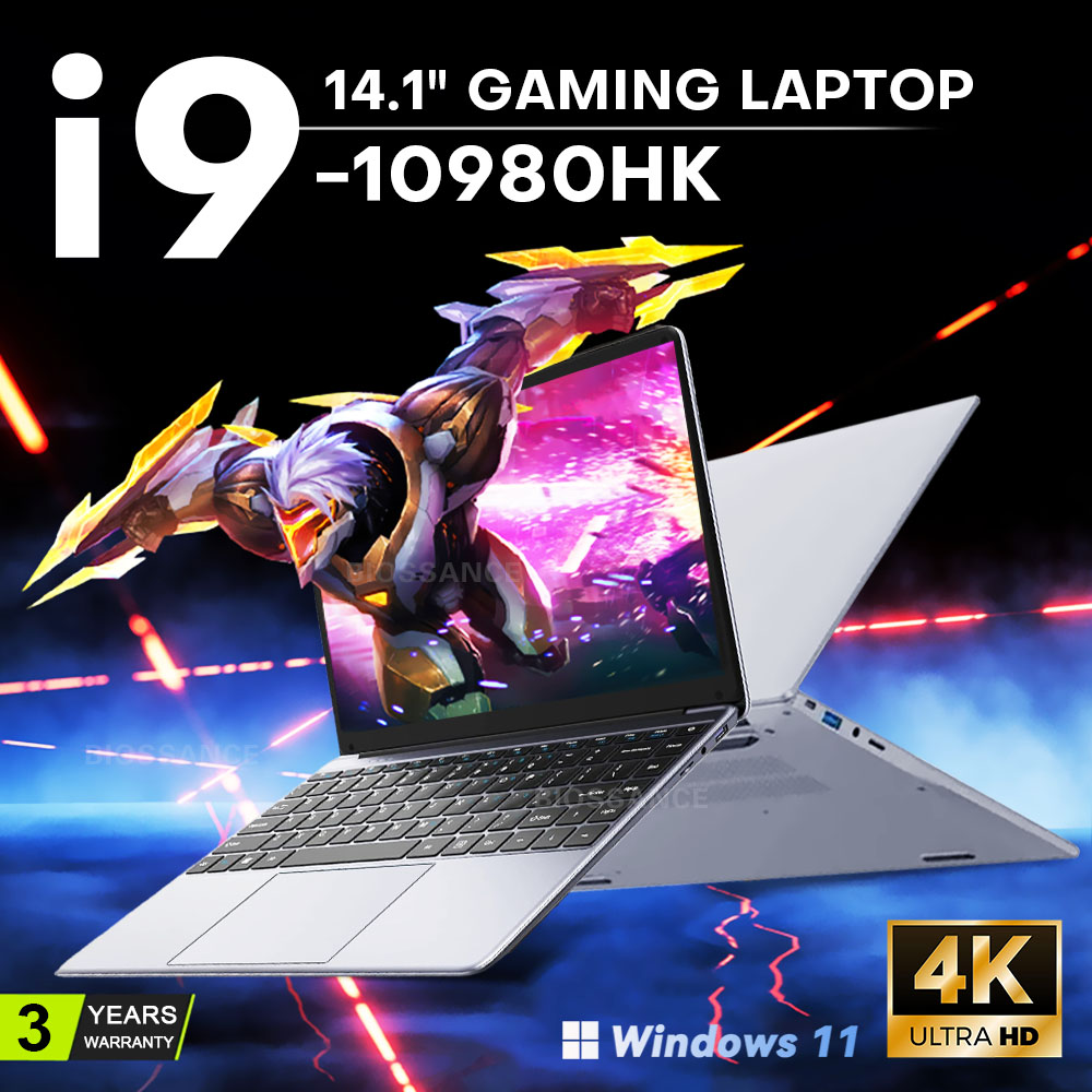 Laptop da Gaming 2026 con Windows 11, Intel Core i9 10980HK, Notebook 14.1'', 16GB RAM, SSD 1TB/2TB, 1920*1080, PC Portatile per Ufficio