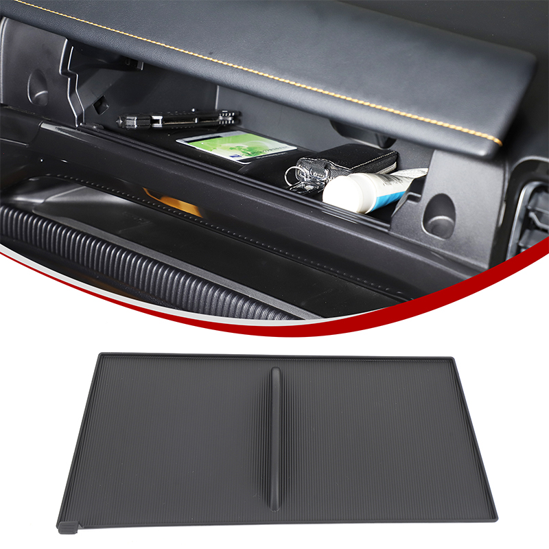 For Ford Ranger 2023-2025 TPE Car Central Control Co-pilot Storage Box Anti-slip Pad Mat Trim Panel Car Interior Accessories