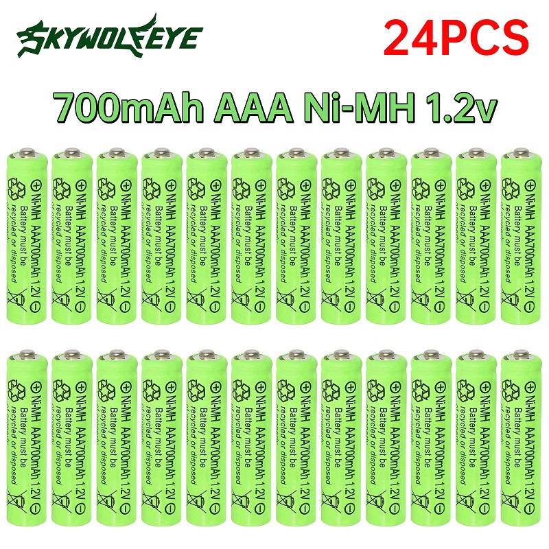 Lot 1,2 V NI-MH AAA-Batterien 700 mAh wiederaufladbare NiMH-Batterie für elektrische ferngesteuerte Auto-Spielzeuge RC Ues
